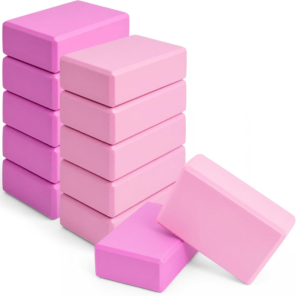 12‑Pack EVA Foam Yoga Bricks