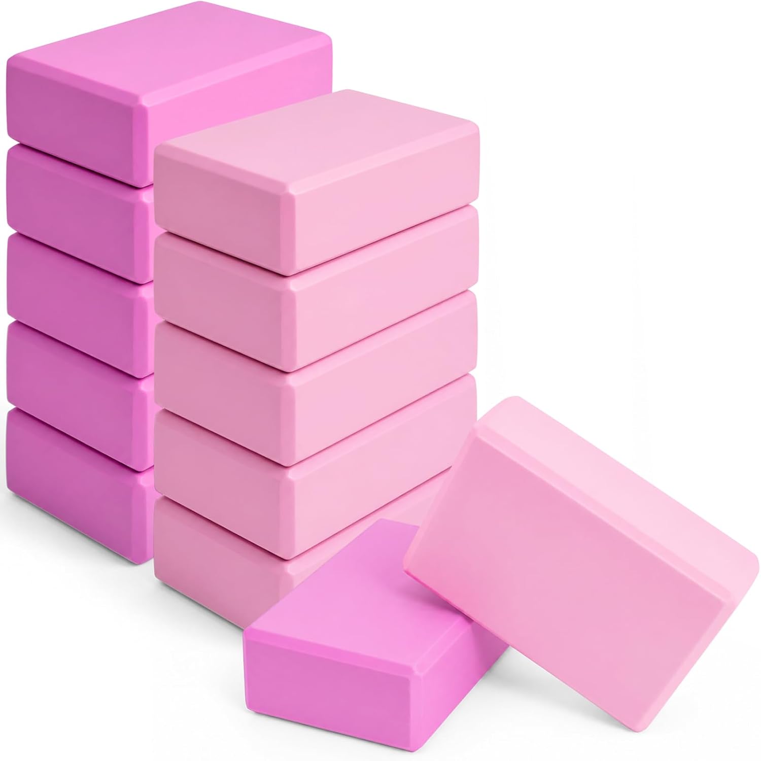 12‑Pack EVA Foam Yoga Bricks