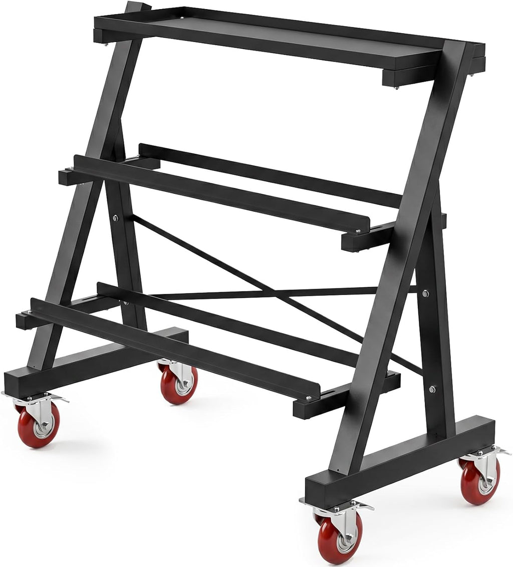 1200‑LB 3‑Tier Adjustable Weight Storage Rack