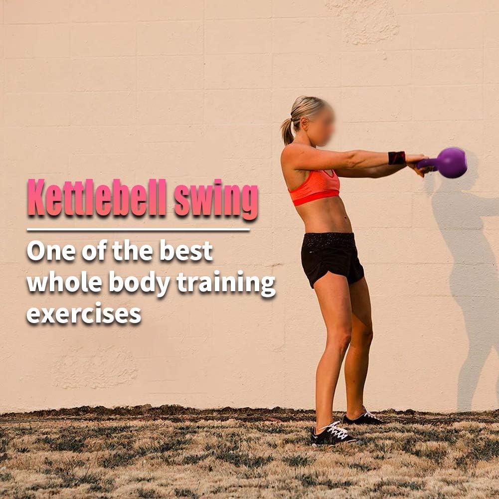 4‑Piece Vinyl Coated Kettlebell Set