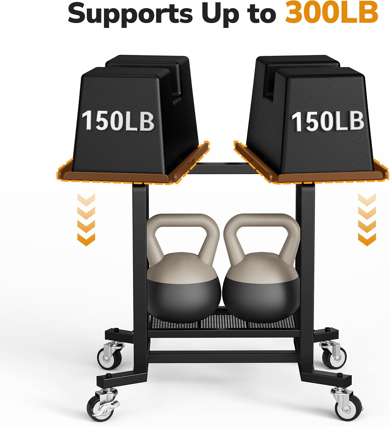 400‑LB Heavy‑Duty Dumbbell Storage Rack