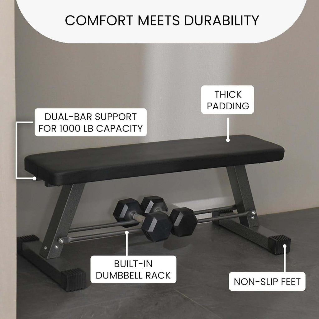1000‑LBS Essential Flat Weight Bench