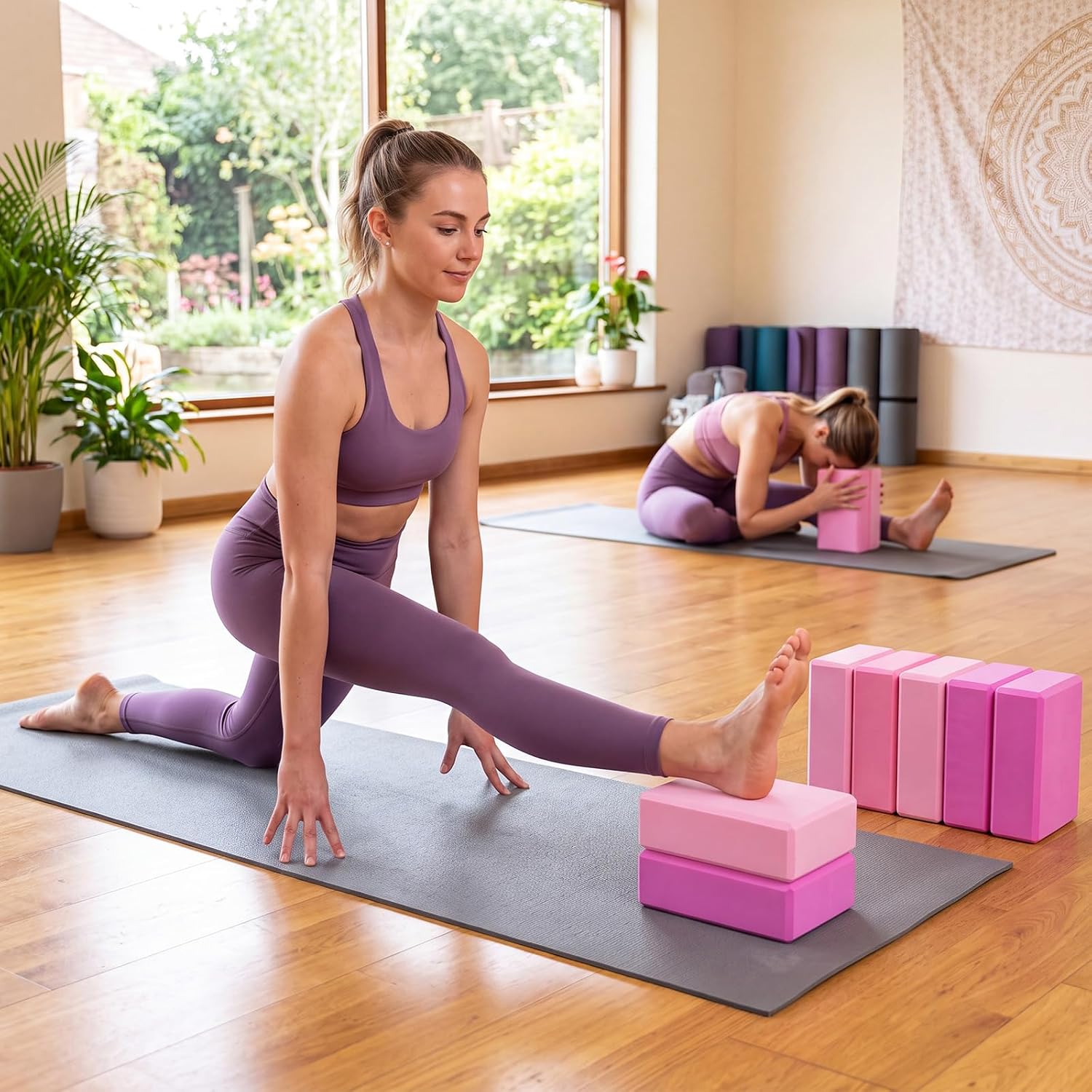 12‑Pack EVA Foam Yoga Bricks
