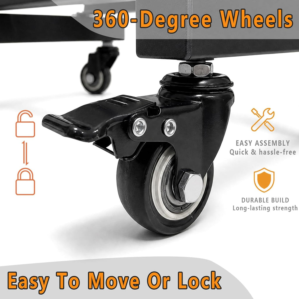 4‑Tier Wheeled A‑Frame Weight Storage Rack