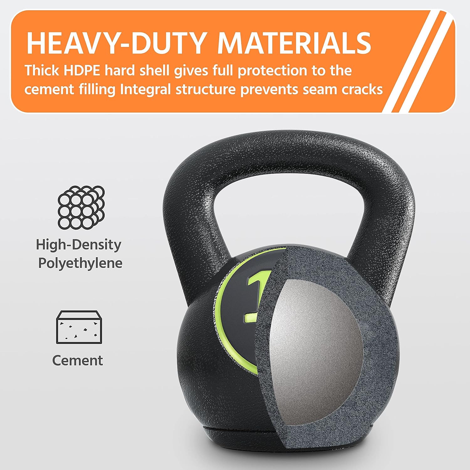 4‑Piece Black Strength Training Kettlebell Set