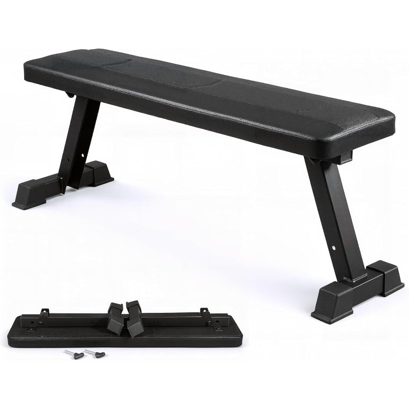 Foldable Flat Steel Frame Weight Bench