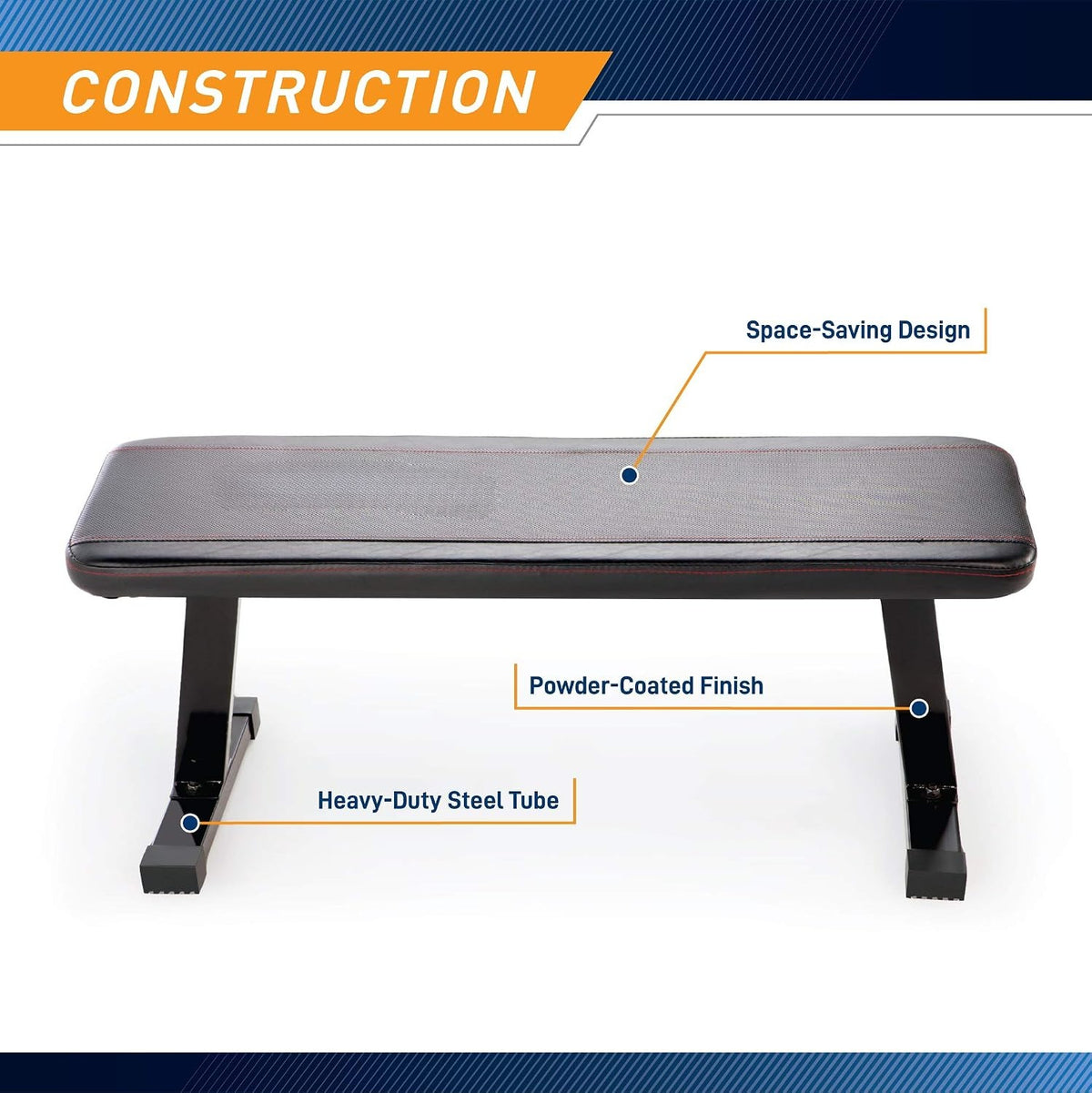 Flat Utility Weight Training Bench