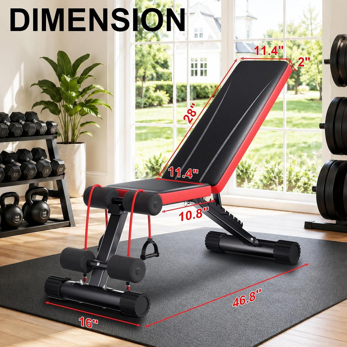 660‑LBS Multi‑Functional Adjustable Weight Bench